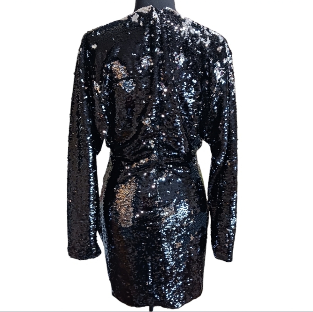 DUNDAS Revolve Twist Front Sequin Rhinestone Mini Dress - Picture 5 of 16